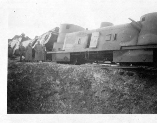 lochow - destroyed armoured train497